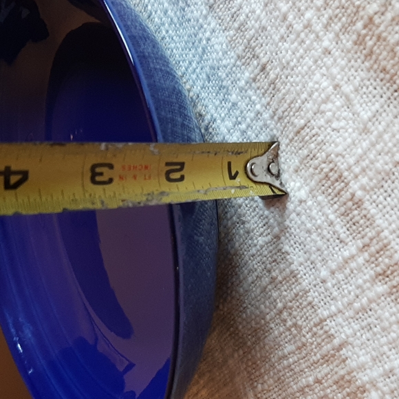 *SOLD* 20th Century Givenchy Paris Porcelain Cobalt Blue Enamel plate bowl - Picture 8 of 11